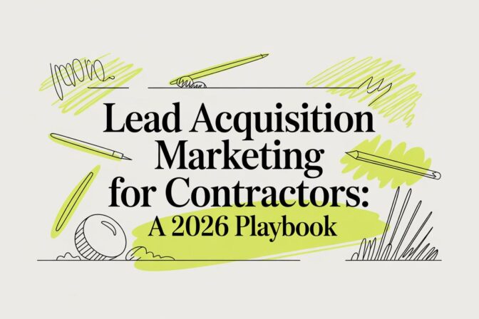 Lead Acquisition Marketing for Contractors: A 2026 Playbook