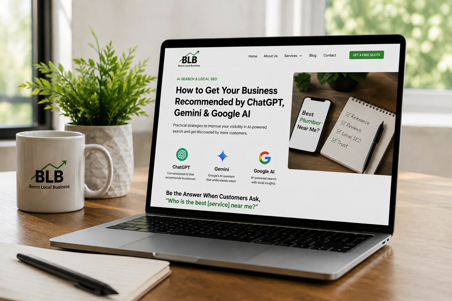 How Do I Get ChatGPT, Gemini and Google AI to Recommend My Local Business?